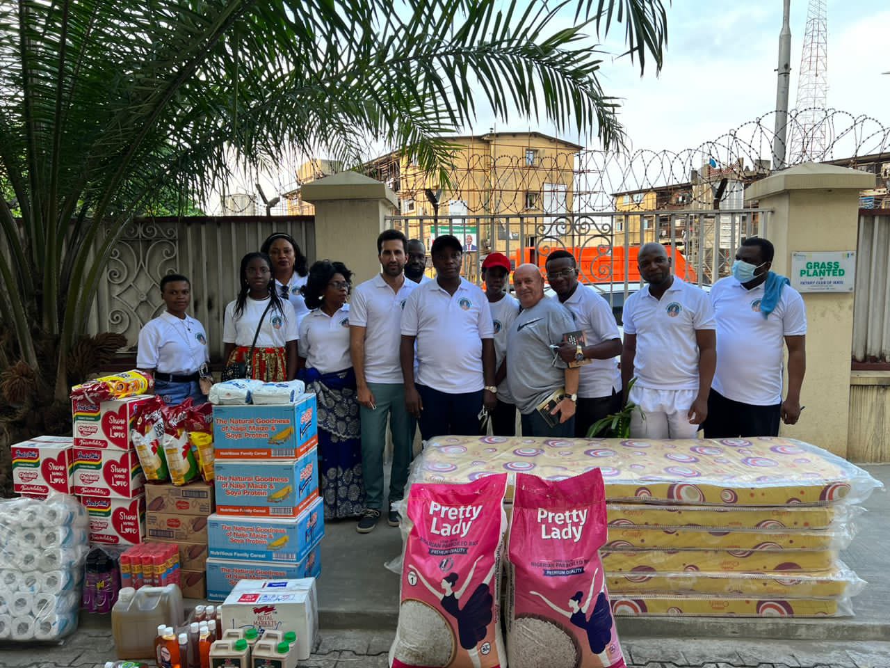 Food and household items distribution to the orphans and the poor in the society. 14